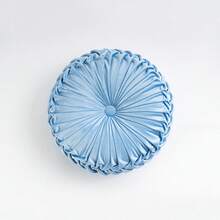 1个现代南瓜图案靠垫，圆形抱枕/座椅垫/腰枕，适用于客厅沙发卧室装饰，多种颜色可选 - 彩色 - 查看 15