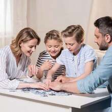 MOSNOW Rompecabezas Redondo 1000 Piezas, Rompecabezas de la Tierra, Rompecabezas para Adultos y Niños, Juguetes de Regalo, Diversión y Desafío, Juguete Educativo Regalo para Juego Familiar - como en la foto - Ver 5