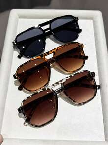 3pcs Black and White Leopard Print Combination