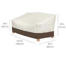 Basics 3 Seater Bench Cover Beige + Tan - BeigeTan - View 6