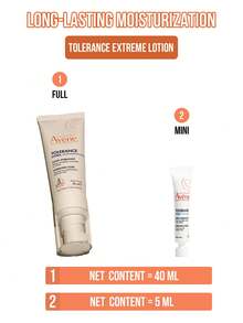 Avene Kem dưỡng ẩm Tolerance Extreme Hydrating Fluid / Hydra Lotion, 40ml (dung tích lớn), 5ml (dung tích du lịch), kem dưỡng ẩm da mặt tối giản với 9 thành phần thân thiện với da, phù hợp cho da thường đến da hỗn hợp nhạy cảm, cung cấp độ ẩm lâu dài và làm dịu cảm giác nóng rát, kết cấu không nhờn rít, thấm nhanh, đã được kiểm nghiệm da liễu tại Pháp, sản phẩm chăm sóc da thiết yếu đầy phong cách để làm dịu và dưỡng ẩm hàng ngày. - Sữa dưỡng ẩm làm dịu da cao cấp Avene - Xem 3