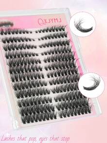 216pcs Faux Mink Eyelashes, Fluffy & Curly, Natural Looking, Suitable For DIY Home Use, 8-16mm Mixed Length To Meet Daily Needs, Reusable False Eyelashes - D - View 3