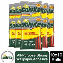 Solvite All-Purpose Extra Strong Wallpaper Adhesive 3 Sachets, Reliable DIY Paste Suitable For Standard And Heavy Wallpapers With Smooth Application - A - View 7