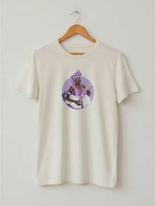 Camiseta Feminina Nanã/Orixás Fashion Estampada 100% Algodão - Branco - Visão 3