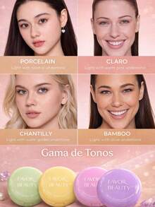 Base Cushion Líquida Larga Duración 48H | Maquillaje Profesional Efecto Piel Perfecta | Base Compacta Hidratante Resistente al Agua | Cosmético para Mujer Uso Diario Regalo Ideal Maquillaje Cosmética para Mujeres Niñas Perfecto para Invierno Ideal para Y2K Elegante Moda Adecuado para Cumpleaños Regalo Fiesta Listo Mejor Color - 02 Porcelain - Ver 5