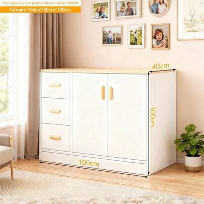 Mueble Para Zapatos Organizador De Zapatos 2 Puertas 100cm