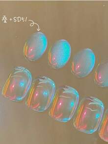 1pc Nail Smoothing Agent, Celebrity Smoothing Agent, Sugar Coating Powder, Nail DIY Jewelry Shell Powder YK2 Nails - Multicolor - View 4