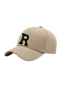 1 PC Children 26 Alphabet Personalized Sun Hat Baseball Caps Girls Boys Snapback Hat Adjustment Outdoor Casual Sun Hats 8-16Y - Khaki - View 5