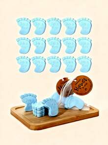 60件套性别揭晓派对专属礼品套装，适合婴儿派对和主题派对 - 多色1 - 查看 2