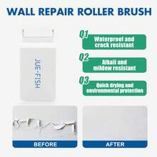 Pintura de pared blanca para reparación, renovación, cobertura de descascarillado, humedad, grietas, grafiti - 100 gramos - Ver 6