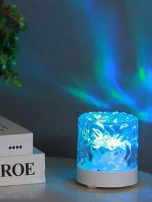 1pc LED Water Wave Crystal Projection Lamp - USB Atmosphere Light, With Touch/Remote Control, 16 Colors, RGB Ambiance Projector, Suitable For Reading, Stage, Living Room, Office, Bedroom, Game Room, Dining Room, Christmas, Valentine's Day, Easter, Halloween - Multicolor - View 6