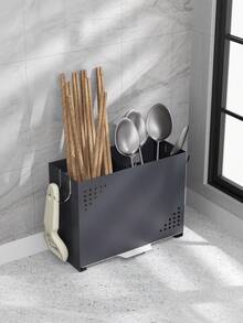 1个厨房壁挂式筷子架（无需钻孔），节省空间，壁挂式设计 - 可存放筷子、刀、叉、勺子和其他餐具 - 可拆卸且易于清洁，适合小空间，设计简洁。 - 彩色 - 查看 9