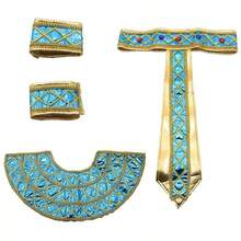 4pcs Adult Ancient Egyptian Pharaoh, Roman, Nile River Queen Egyptian Costume Accessories Set, Suitable For Festival, Party, Performance, Decoration - Mint Blue - View 5