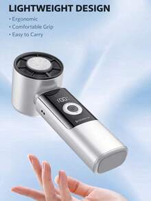 1个可折叠高速风扇，半导体快速散热，多场景使用（悬挂/桌面），可充电，大容量电池，持久耐用，附带充电线（适用于户外、办公室、运动、旅行、家庭的便携式冷却风扇）