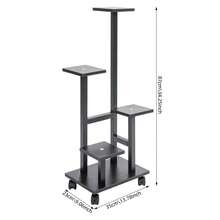 YUNRUX Plant & Flower Stand/Basket - Black - View 2