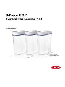 OXO Good Grips 3 Piece POP Cereal Dispenser Set - Blanco - Ver 5