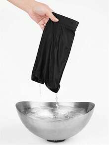 8pcs/Pack Solid Color Cotton Men's Briefs, Men's Boxer Briefs - Black - View 5