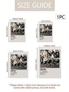 1 pieza Póster sin marco de grupo femenino de K-Pop, Póster de tarjeta de álbum de escenario KPOP Nxde Queen, Impresión en lienzo para decoración de pared - Multicolor - Ver 7