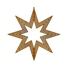 1pc Natural Rusty Metal Spiral Vintage Lucky Star Weathervane Decor - 25.02cm Diameter, Suitable For Outdoor Garden Decoration, Applicable To Yard, Balcony, Window, Indoor & Outdoor Use, Garden Decor, Balcony Accent, Rustic Charm, Exquisite Design, Metal Craft, Holiday Decoration, Thanksgiving, Seasonal Decor, Halloween Decor, Most Suitable For Christmas, Perfect Thanksgiving Decoration - Rust Brown - View 10