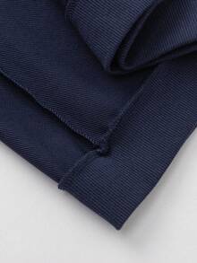 Balabala 男女通用圆领卫衣，活动自如设计，棉混纺面料，百搭日常穿着 - 深藍 - 查看 8