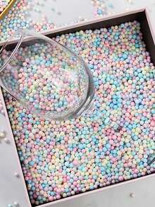 10/50g Solid Macaron Color Glass Seed Beads, Micro Beads For DIY Decorative Jewelry Making - Multicolor - View 9