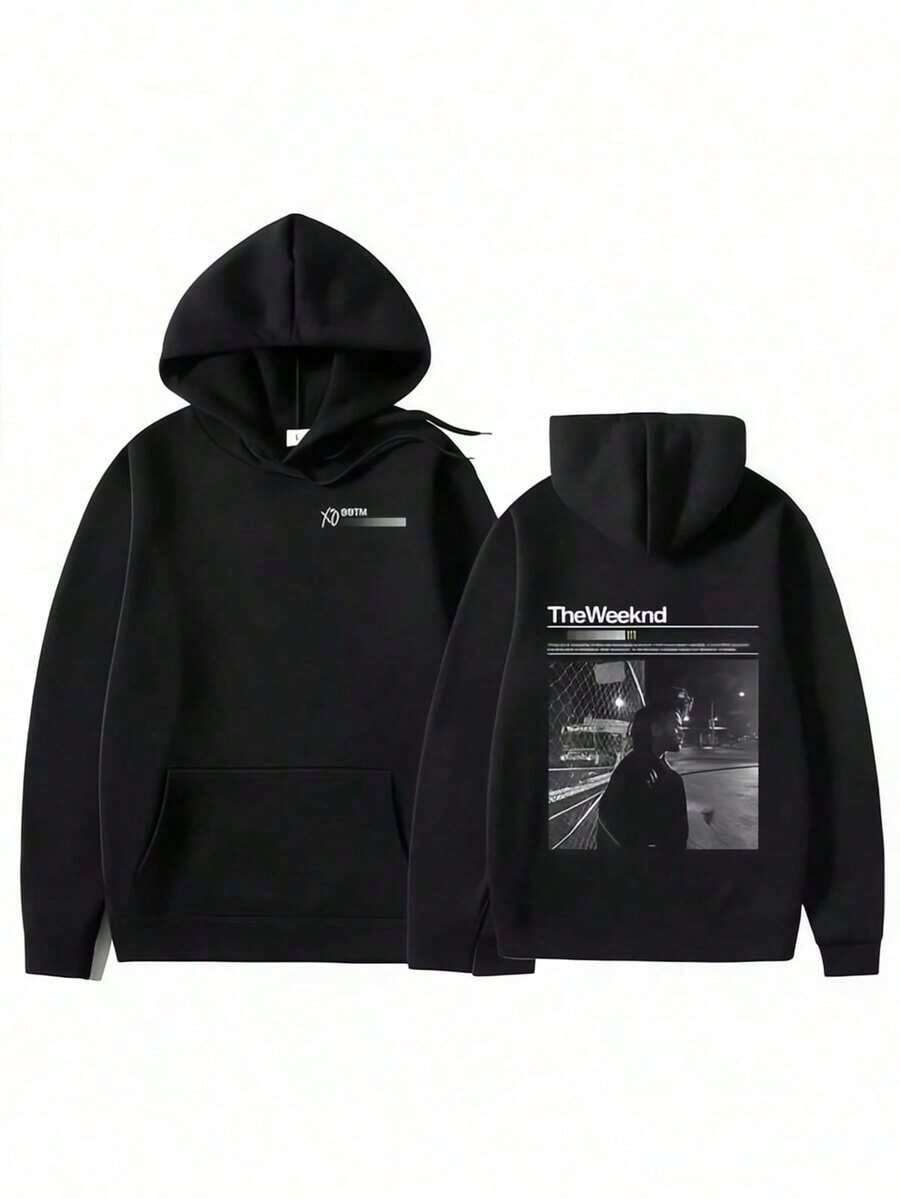 After Hours Til Dawn Fm Music Album Women Men Hoodie Cotton Sweatshirt Pul Hip Hop Rock Top Clothes Singer Thes Weeknds Hoody Hoodie For Women Sweatshirts For Women Hoodies For Men 's Hoodie Sweatshirts For Men - 黑色 - 查看 1