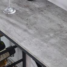 3pcs Bar Table Set, Breakfast Bar Table And 2 Stools Set With Wine Racks, Glass Holders, Shelves & Hooks, Counter Height Dining Table Set For Kitchen Living Room Dining Room Home Bar - Grey Marble - View 10