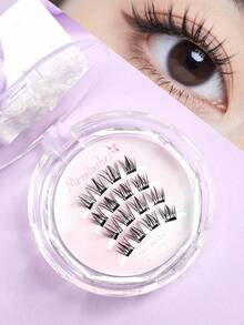 Pestañas postizas magnéticas portátiles, naturales y suaves, fáciles de aplicar, esencial de maquillaje - Pestañas Spiky Manga - Ver 8