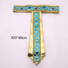 4pcs Adult Ancient Egyptian Pharaoh, Roman, Nile River Queen Egyptian Costume Accessories Set, Suitable For Festival, Party, Performance, Decoration - Mint Blue - View 6