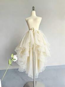 女士不规则下摆连衣裙,白色、黑色、红色、粉色、浅蓝色、香槟色可选,不对称前短后长燕尾设计,不规则美人鱼款式,多层薄纱裙摆,飘逸演出服,3-6层瑞士网纱长裙,连体围裙,荷叶边拖地裙摆,适合婚礼、宴会、演出、派对、新娘、伴娘、舞台表演、角色扮演、旅行摄影道具、舞蹈表演、万圣节服装等场合。 - 彩色 - 查看 20