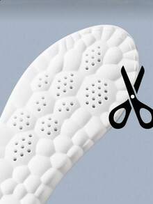 High Elastic Latex Insoles, Shock Absorbing, Arch Support, Breathable Sports Shoe Insoles