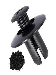 100/50/20pcs 8mm Black Plastic Rivets - Durable Fasteners For Automotive Bumper And Repair, Suitable For Most Vehicles, Automotive Parts Rivets, Auxiliary Hooks