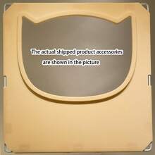 2-In-1 Cat Litter Box & Cage, Indoor Cat House, Small Apartment Cat Villa With Litter Box, Cat Cage - Multicolor - View 6