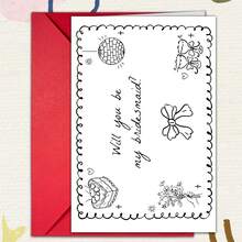 Bridesmaid Proposal Card, Will You Be My Bridesmaid, Bridesmaid Invitation Card, Card For Good Friends, Simple And Elegant Style - Single Piece - View 7