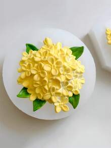 Khuôn silicon 3D hình hoa mộc tê - Dùng làm nến thơm, xà phòng, nhựa và thạch cao để tự làm cốc nến trang trí, giá đỡ nến hình hoa, khuôn trang trí nhà cửa | Thiết kế hoa | Khuôn bền - trắng - Xem 4