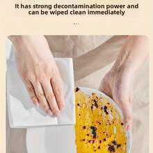 Washable Kitchen Paper Towels, Strong Absorbency, Non-Stick Oil, Roll-Up Design, Made Of Durable Polyester Fabric, Suitable For Kitchen, Car, Living Room, Bathroom, Bedroom And Other Occasions. They Are Essential Cleaning Supplies For The Kitchen, As Well As Kitchen Decor.