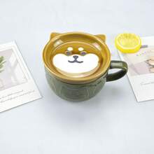 2个超可爱创意萌猫陶瓷马克杯带盖，高颜值卡通学生牛奶燕麦杯水杯，冷热饮皆宜，生日礼物圣诞礼物