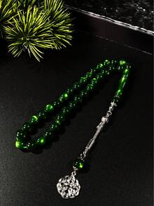1pc Muslim Multi-Color Glitter Single Tasbih, Combining Vintage Aesthetics And Religious Culture, Providing A Distinctive Wearing Experience For Those Pursuing Individuality And Connotation - Multicolor - View 30