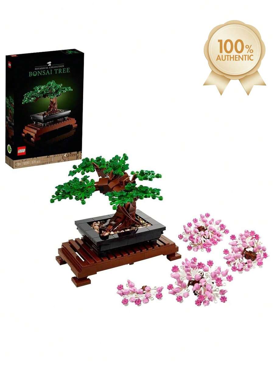 LEGO Icons 盆景树 10281 – 可拼装植物套装，创意家居装饰，适合 18 岁及以上成年人的放松礼物，音乐/婚礼季礼物 - 彩色 - 查看 1