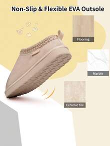 Children's Warm Winter Shoes, Lightweight & Comfortable EVA Sole, Luxurious Winter Outfit - Apricot - View 3