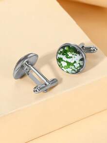 1 Cặp Khuy măng sét thiết kế riêng, Khuy măng sét đính đá quý, Khuy măng sét áo sơ mi nam, Khuy măng sét kiểu Pháp, Khuy măng sét họa tiết tùy chỉnh, Khuy măng sét chú rể, Khuy măng sét cha cô dâu, Thích hợp làm quà tặng Ngày Valentine, Đám cưới, Ngày của Cha, cho chồng, bạn trai. - Nhiều màu - Xem 9