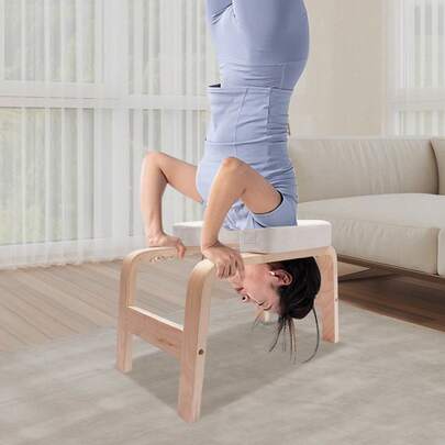 SanBouSi Yoga Headstand Stool Modern Yoga Bench Yoga Headstand Bench Invert Chair