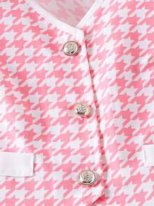 2pcs Youth Vest Top + White Pants Set, Spring/Summer - Red and White - View 5