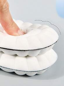 High Elastic Latex Insoles, Shock Absorbing, Arch Support, Breathable Sports Shoe Insoles - Black - View 5