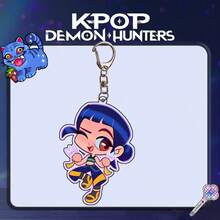 K-POP 魔女猎人 Kpop 恶魔猎人 亚克力钥匙扣套装，卡通偶像娃娃包挂件，可爱动漫风格配饰，送给音乐爱好者/青少年/成人的精美礼物，适合生日、圣诞节、万圣节、情人节、新年和周年纪念日等庆祝活动 - 彩色 - 查看 6
