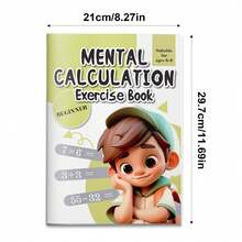Mental Calculation Exercise Book, Math Brain Training With Fast Arithmetic Practice, Addition, Subtraction And Number Skills Drills, Clear Step-By-Step Exercises, Improve Speed, Accuracy And Focus, Screen-Free Learning - Calculation Workbook - View 3