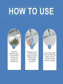 布艺沙发清洁剂，通用家用沙发纺织品清洁剂，适用于客厅 - 彩色 - 查看 4