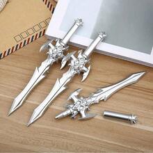 4支武器造型中性笔，创意大剑造型，书写流畅，适用于办公、学习、练习书法、签名等，中国风动漫周边收藏品，适合学生、商务人士、文具收藏家。 - A - 查看 7