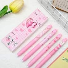 Best-Selling Ins Style Girlish Heart Practice Pen, Extra-Long Soft Grip Sweet Heart Stress-Relieving Pen, High Appearance Level Student Butterfly Gender-Neutral Pen