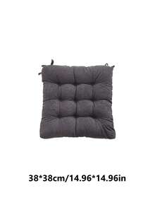 1个灯芯绒方形坐垫，加厚椅凳坐垫，适合长时间坐卧，客厅、办公室、书房装饰靠垫，多种颜色可选 - 彩色 - 查看 25